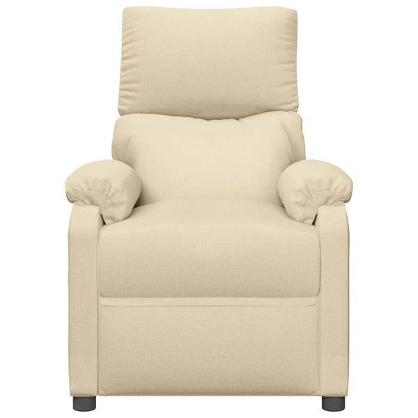 vidaXL Electric Massage Armchair Cream Fabric