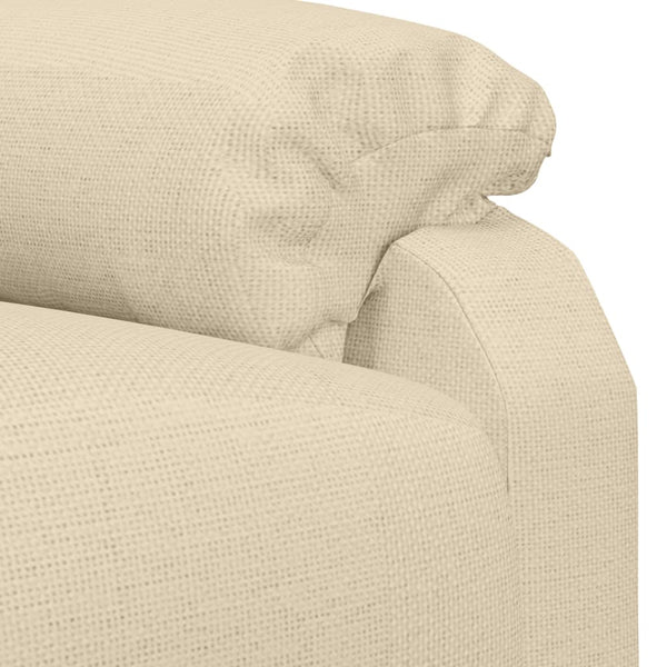vidaXL Electric Massage Armchair Cream Fabric