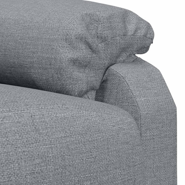 vidaXL Electric Massage Armchair Light Grey Fabric