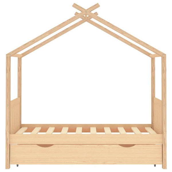 vidaXL Kids Bed with Drawer Solid Pine Wood 80x160 cm