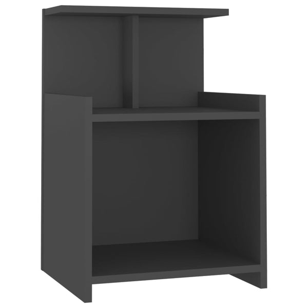 Grauer Nachttisch 40x35x60 cm