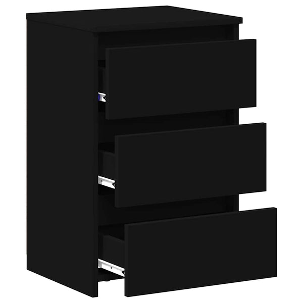 Nachttische Schwarz 40x35x62,5cm, 2er-Set