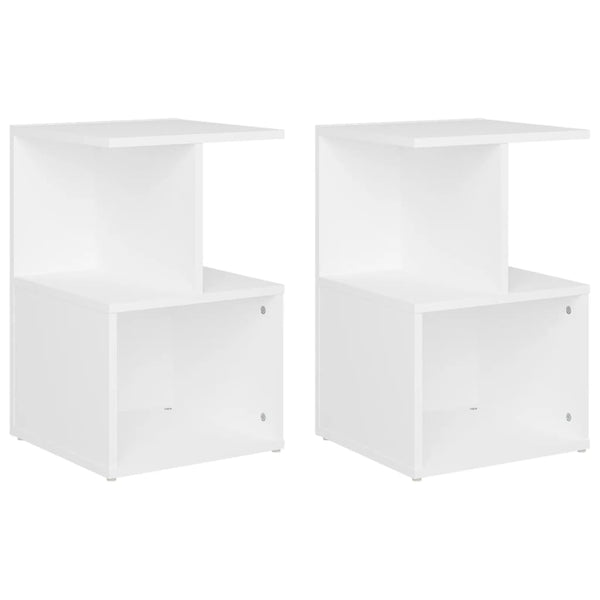 vidaXL Nightstands 2 pcs. White 35x35x55 cm Engineered Wood