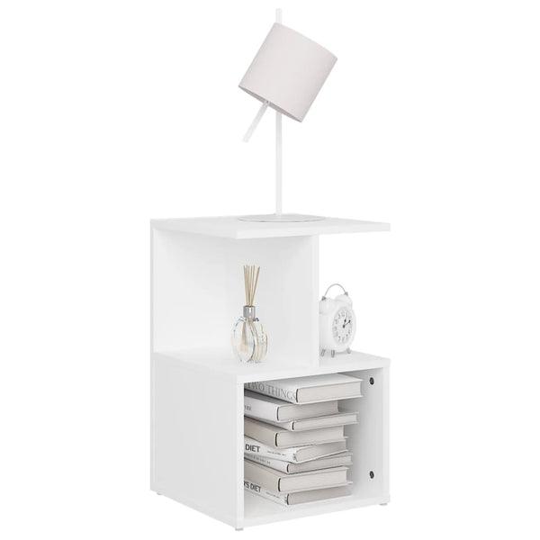 vidaXL Nightstands 2 pcs. White 35x35x55 cm Engineered Wood