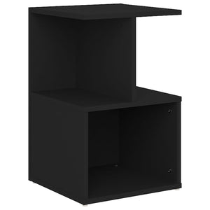 vidaXL Nightstand Black 35x35x55 cm Engineered Wood