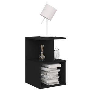 vidaXL Bedside Tables 2 pcs. Black 35x35x55 cm Engineered Wood