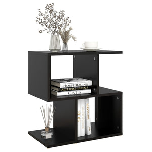 vidaXL Nightstand Black 50x30x51.5 cm Engineered Wood