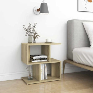 vidaXL Nightstand Sonoma Oak 50x30x51.5 cm Engineered Wood