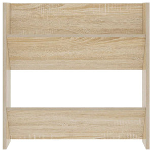 vidaXL Wall-Mounted Shoe Cabinet Sonoma Oak 60x18x60 cm Engineered Wood