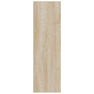 vidaXL Wall-Mounted Shoe Cabinet Sonoma Oak 60x18x60 cm Engineered Wood