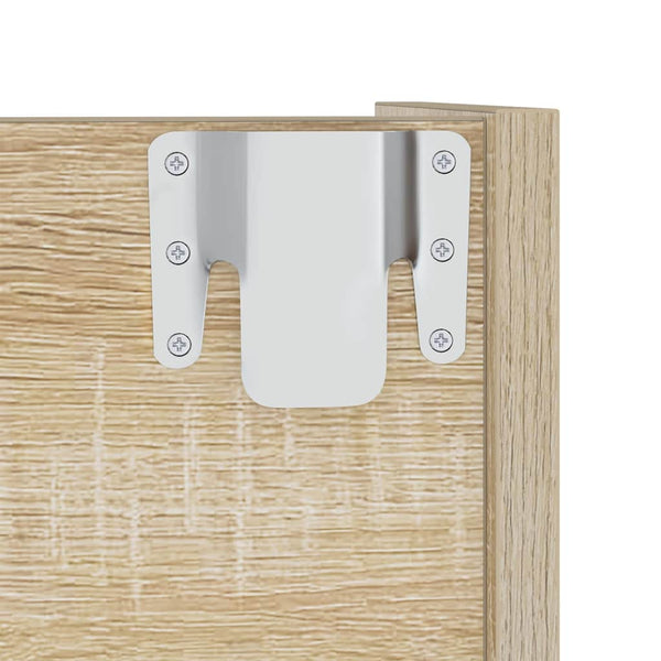 vidaXL Wall-Mounted Shoe Cabinet Sonoma Oak 60x18x60 cm Engineered Wood