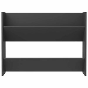 vidaXL Wall-Mounted Shoe Cabinet Grey 80x18x60 cm Engineered Wood