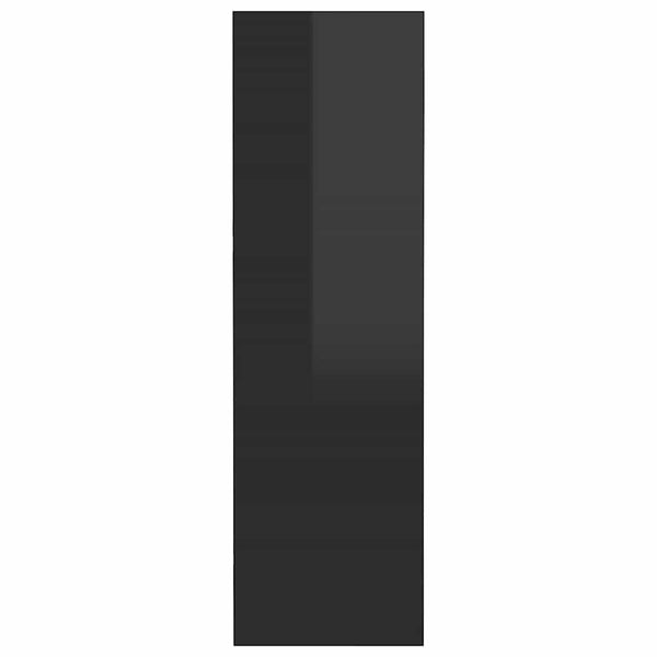 vidaXL Wall-Mounted Shoe Cabinets 2 pcs High Gloss Black 80x18x60cm