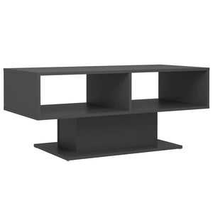 vidaXL Coffee Table Grey 103.5x50x44.5 cm Engineered Wood
