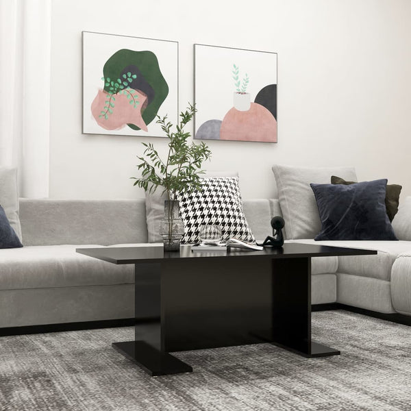 vidaXL Coffee Table Black 103.5x60x40 cm Engineered Wood