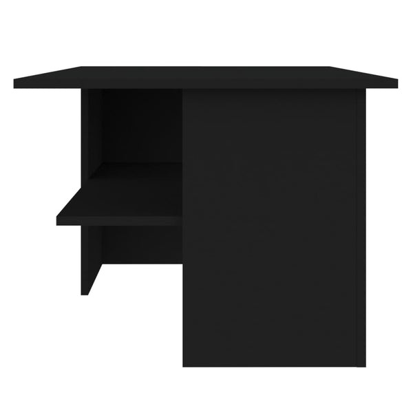 vidaXL Coffee Table Black 90x60x46.5 cm Engineered Wood