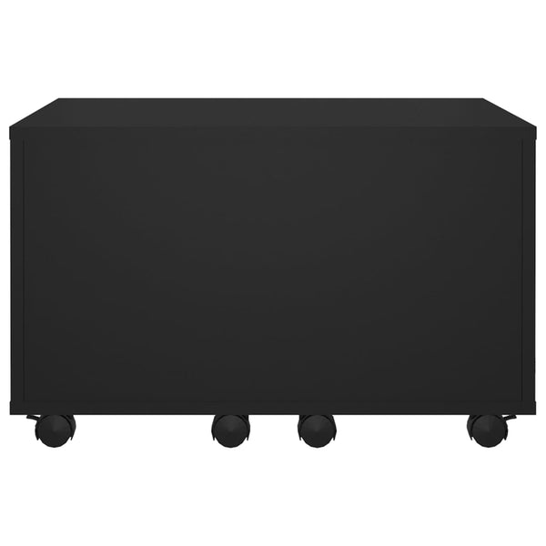 vidaXL Coffee Table Black 60x60x38 cm Engineered Wood