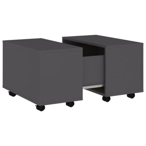 vidaXL Coffee Table Grey 60x60x38 cm Engineered Wood