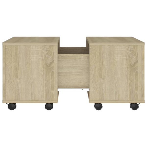 vidaXL Coffee Table Sonoma Oak 60x60x38 cm Engineered Wood
