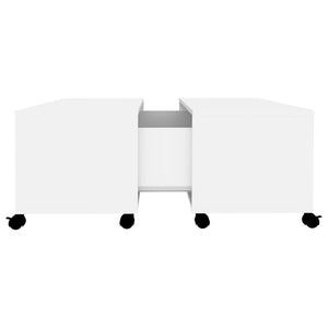 vidaXL Coffee Table White 75x75x38 cm Engineered Wood