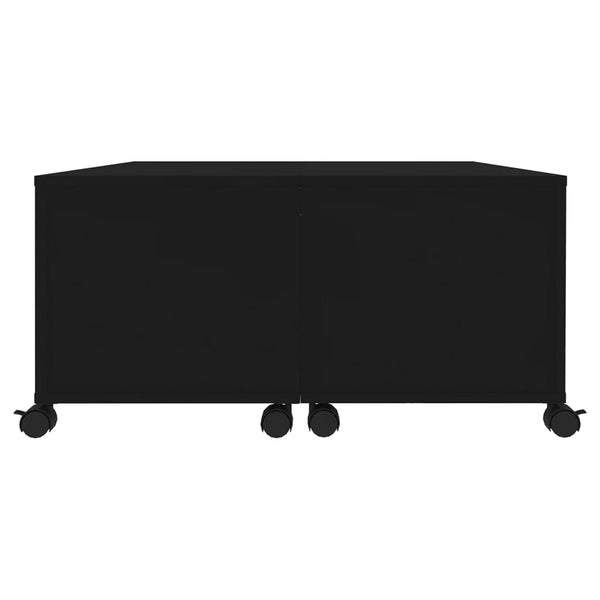 vidaXL Coffee Table Black 75x75x38 cm Engineered Wood