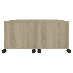 vidaXL Coffee Table Sonoma Oak 75x75x38 cm Engineered Wood