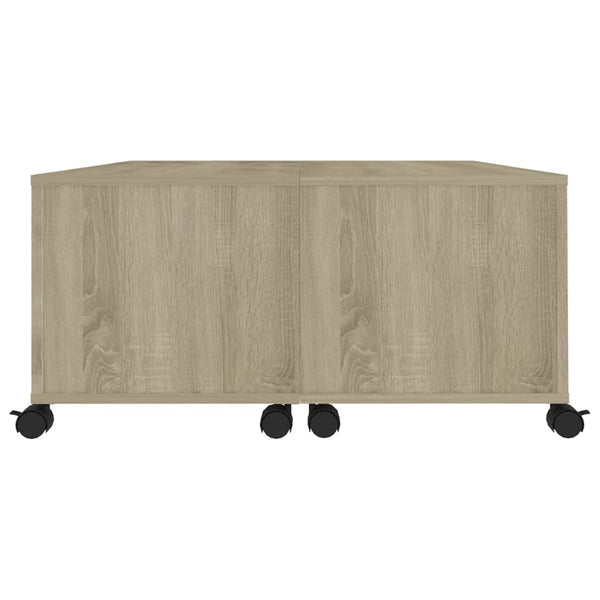 vidaXL Coffee Table Sonoma Oak 75x75x38 cm Engineered Wood
