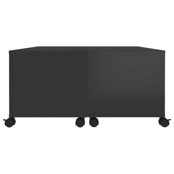 Couchtisch Hochglanz Schwarz 75x75 cm