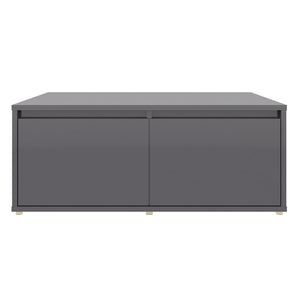 Couchtisch Hochglanz Grau 80x80 cm