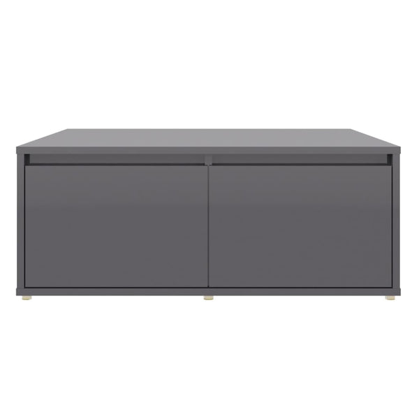 Couchtisch Hochglanz Grau 80x80 cm