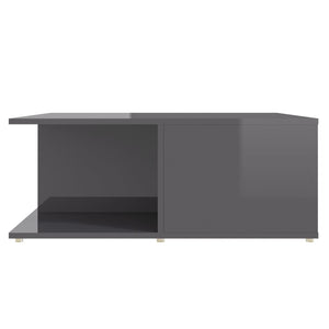 Couchtisch Hochglanz Grau 80x80 cm