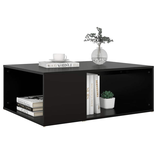 Schwarzer Couchtisch 90x67 cm