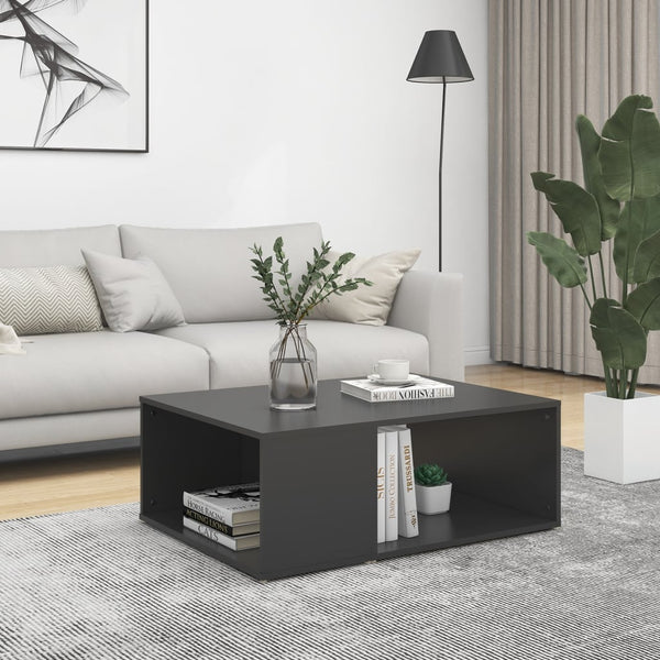 Grauer Couchtisch 90x67 cm