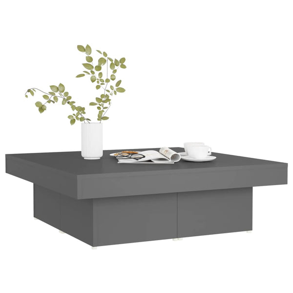 Grauer Couchtisch 90x90 cm