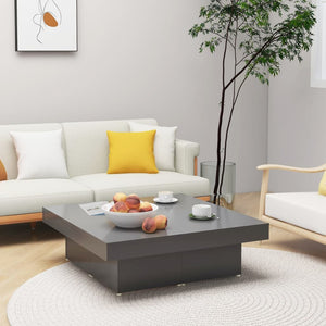 Grauer Couchtisch 90x90 cm