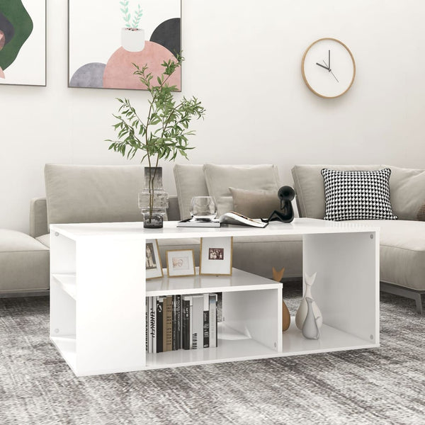 Weißer Couchtisch 100x50 cm