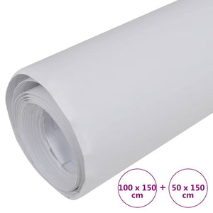 vidaXL Car Wrap Film Matte White 100x150 cm