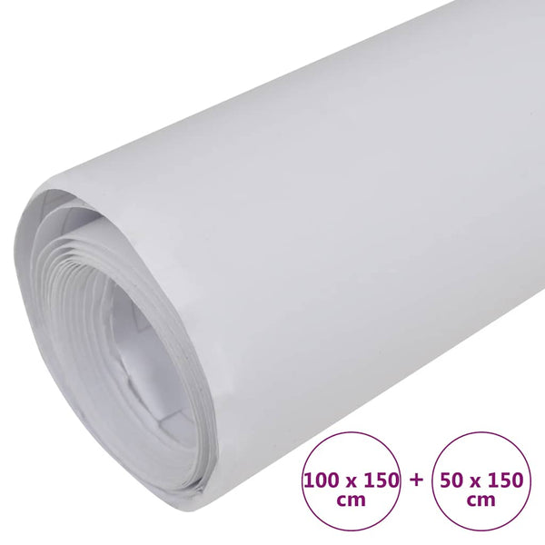 vidaXL Car Wrap Film Matte White 100x150 cm