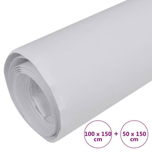 vidaXL Car Foils 2 pcs. Matte White 100x150 cm+50x150 cm