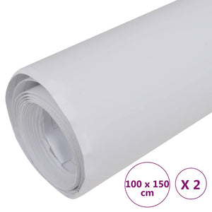 vidaXL Car Wraps 2 pcs. Matte White 100x150 cm