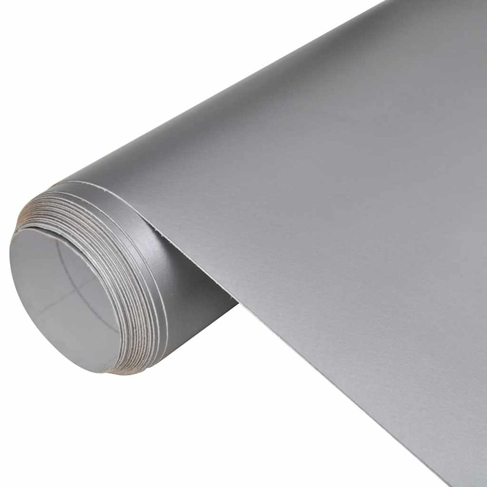 vidaXL Car Wrap Matte Silver 100x150 cm