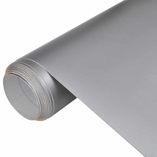vidaXL Car Wrap Matte Silver 100x150 cm