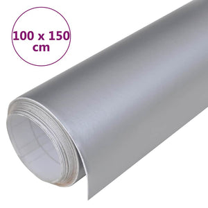 vidaXL Car Wrap Matte Silver 100x150 cm