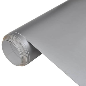 vidaXL Car Wrapping Film 2 pcs. Matte Silver 100x150 cm+50x150 cm