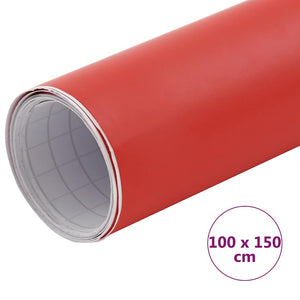 vidaXL Car Wrapping Film Matte Red 100x150 cm