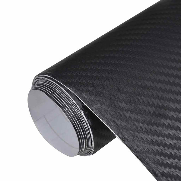vidaXL Car Foils 2 pcs. 3D Black 100x150 cm+50x150 cm