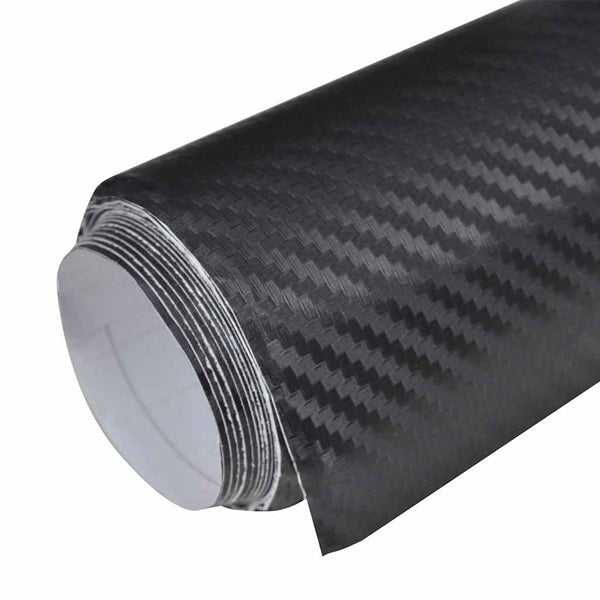 vidaXL Car Foils 2 pcs. 3D Black 100x150 cm+50x150 cm