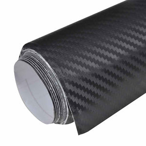 vidaXL Car Foils 2 pcs. 3D Black 100x150 cm+50x150 cm