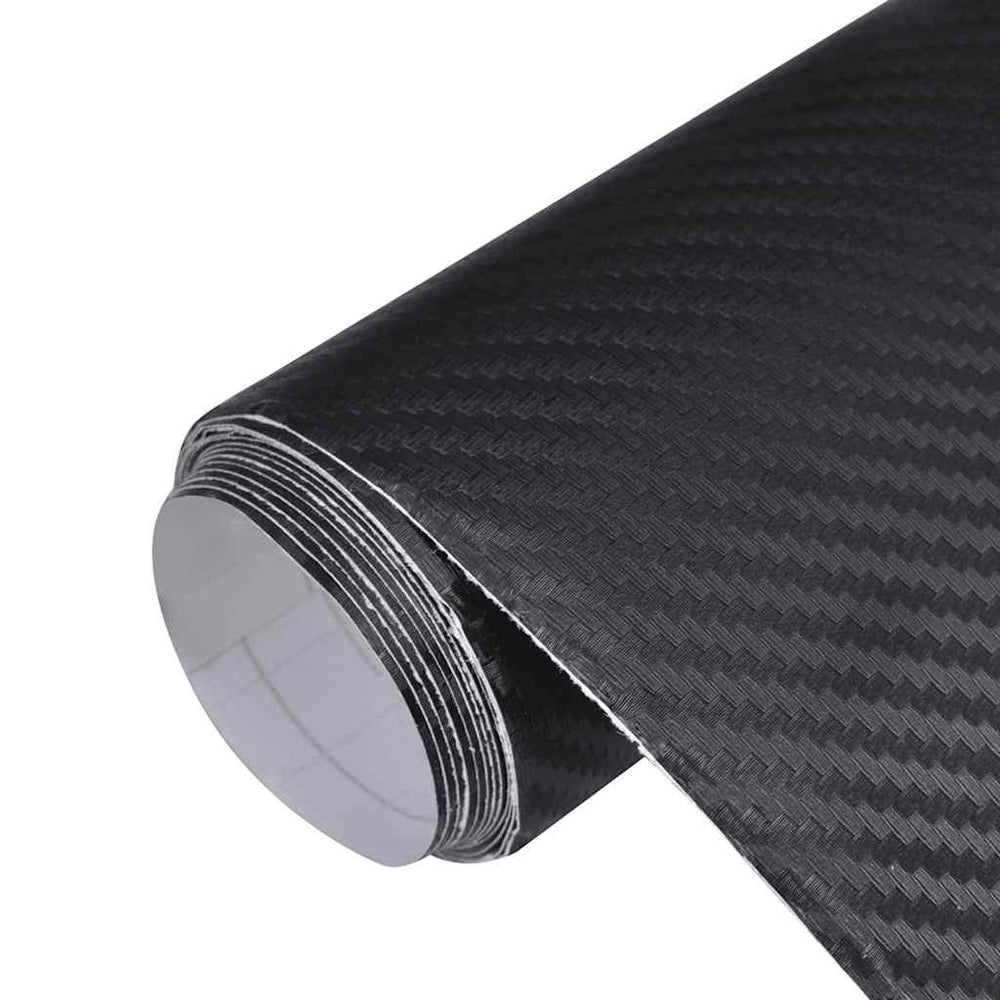 vidaXL Car Foils 2 pcs. 3D Black 100x150 cm