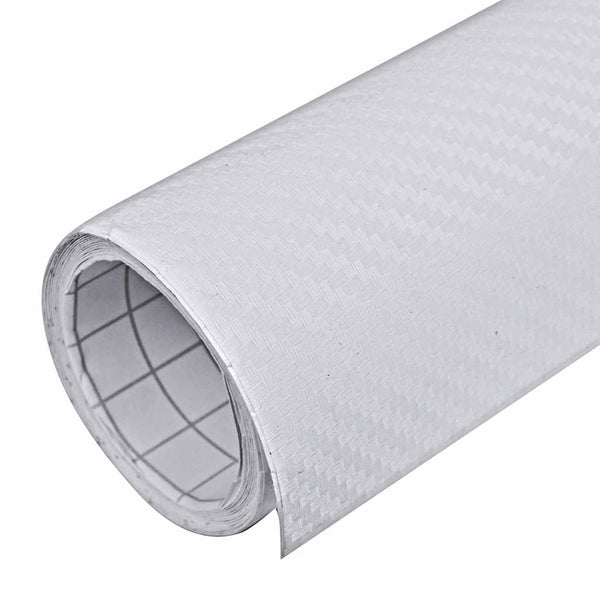 vidaXL Car Film 3D White 100x150 cm